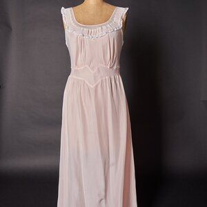 Vintage 1930s Seamprufe Nightgown Lingerie Slip Dress